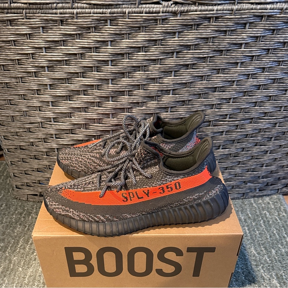 Adidas Yeezy Boost 350 V2 in Black and Orange men’s size 8